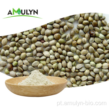 Proteína de semente de cânhamo à base de proteína de caroço de cânhamo vegetal em pó